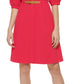 Vestido Calvin Klein Feminino Manga Bufante A-Line Rosa Tamanho 10