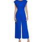 Macacão Calvin Klein Feminino Manga Curta Azul Tamanho 12