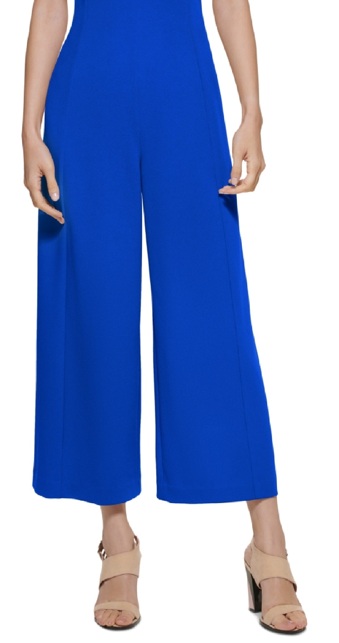Macacão Calvin Klein Feminino Manga Curta Azul Tamanho 6