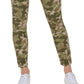 Calça Calvin Klein Feminina Estampada em Sarja de Algodão Verde Tamanho 12