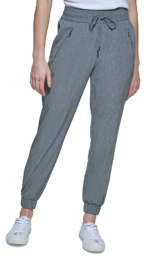 Calça jogger feminina Calvin Klein Tech Stretch cinza, tamanho médio