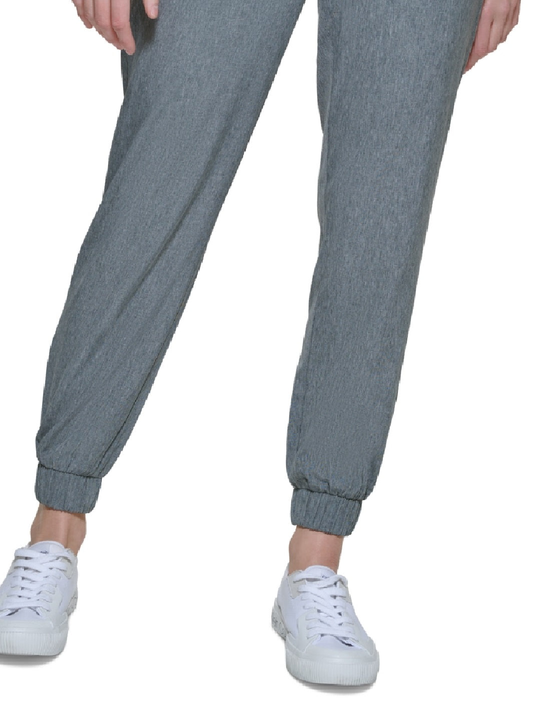 Calça jogger feminina Calvin Klein Tech Stretch cinza, tamanho médio
