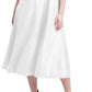 Vestido midi feminino Calvin Klein com manga tulipa, branco, tamanho 20W