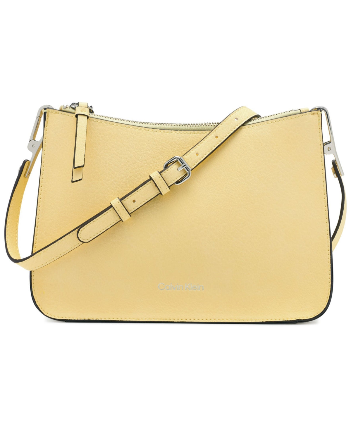 Bolsa transversal feminina Calvin Klein Reyna amarela, tamanho único