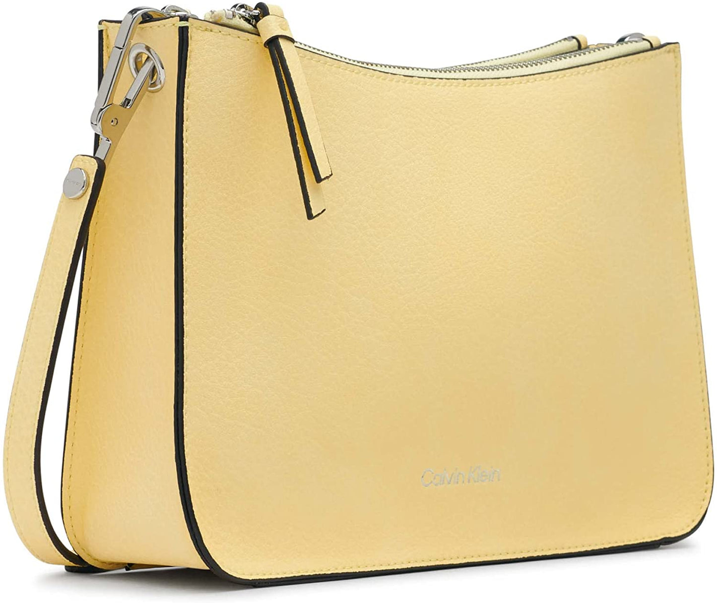 Bolsa transversal feminina Calvin Klein Reyna amarela, tamanho único