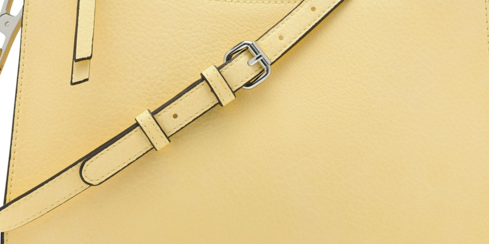 Bolsa transversal feminina Calvin Klein Reyna amarela, tamanho único