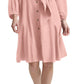 Vestido Calvin Klein Feminino com Cinto evasê Laranja Tamanho 12