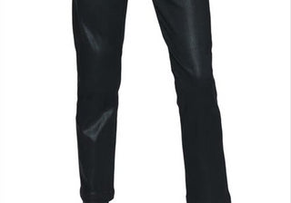 Paige Women's Black Mayslie Coated Ankle Straight Pants Size 27