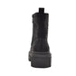 Botas de combate femininas GUESS Ferine com detalhes pretos, tamanho 10 M