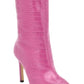 Bota feminina GUESS Dayton de cano alto rosa tamanho 8,5 M