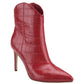 Botas Marc Fisher Revati Pointy Toe Femininas Vermelhas Tamanho 8,5 M