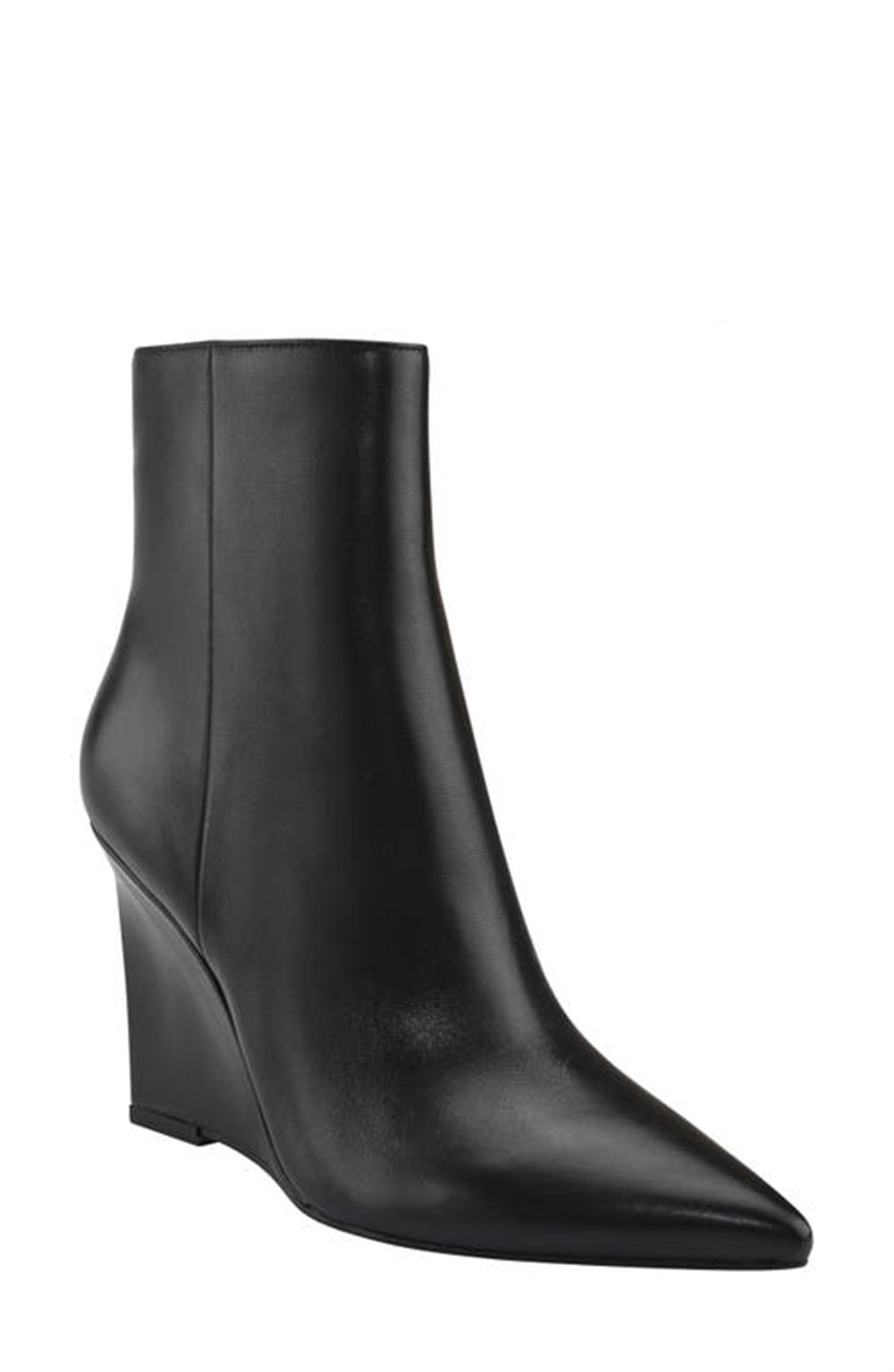 Bota feminina Marc Fisher Dayna bico fino, preta, tamanho 6