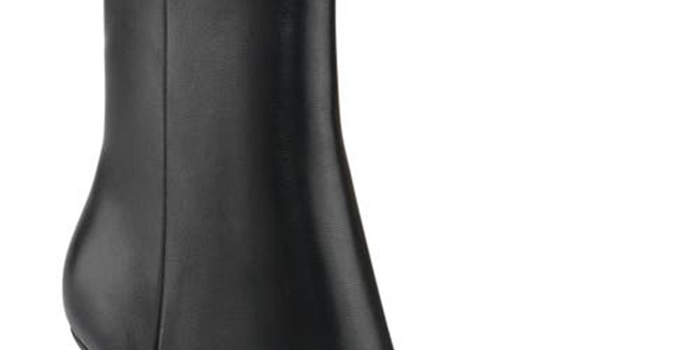 Bota feminina Marc Fisher Dayna bico fino, preta, tamanho 6