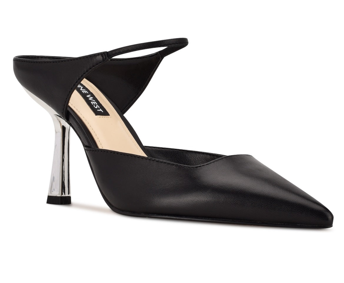 Nine West Madys Bico Fino Feminino Preto Tamanho 7,5 M