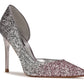 Vestido com salto agulha Folowe e bico fino feminino Nine West, rosa, tamanho 9,5 m