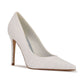 Sapatos de salto fino Nine West para noivas, tamanho 5,5 M, brancos