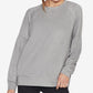 Skechers Skechluxe Restful Crewneck Feminino Cinza Tamanho X-Grande