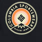 Camiseta Columbia Masculina com Logotipo Avalon, Preta, Tamanho Grande