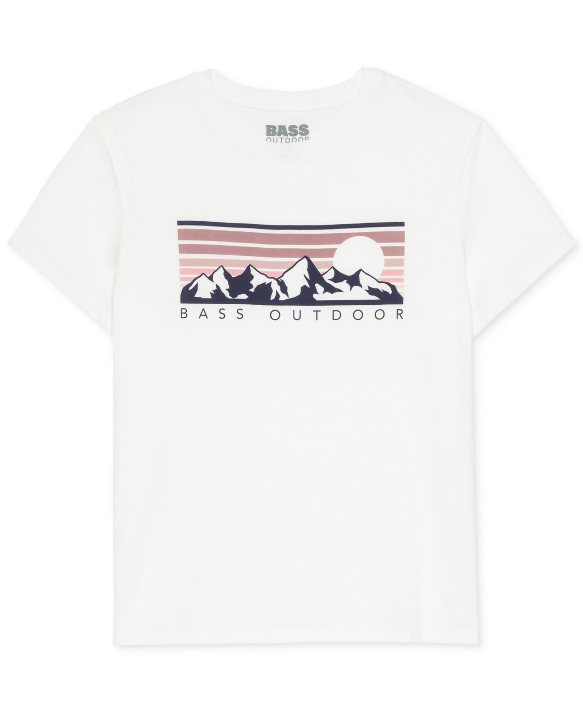 Camiseta feminina Bass Outdoor Shimmy Graphic, branca, tamanho X-S