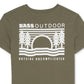 Camiseta feminina Bass Outdoor com estampa bordada, verde, tamanho médio
