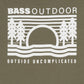 Camiseta feminina Bass Outdoor com estampa bordada, verde, tamanho médio