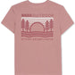 Camiseta feminina Bass Outdoor com estampa bordada rosa tamanho GG