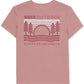 Camiseta feminina Bass Outdoor com estampa bordada rosa tamanho GG