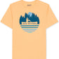 Camiseta masculina Bass Outdoor com estampa gráfica e logotipo laranja