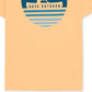 Camiseta masculina Bass Outdoor com estampa gráfica e logotipo laranja