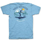 Camiseta Bass Outdoor Paddled Masculina Azul Tamanho Médio