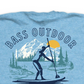 Camiseta Bass Outdoor Paddled Masculina Azul Tamanho Médio