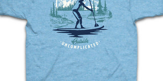 Camiseta Bass Outdoor Paddled Masculina Azul Tamanho Médio