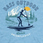 Camiseta Bass Outdoor Paddled Masculina Azul Tamanho X-G