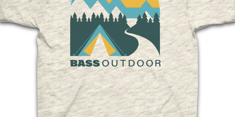 Camiseta Campadre Masculina Bass Outdoor Marrom Tamanho P