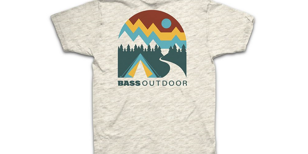 Camiseta Campadre Masculina Bass Outdoor Marrom Tamanho M