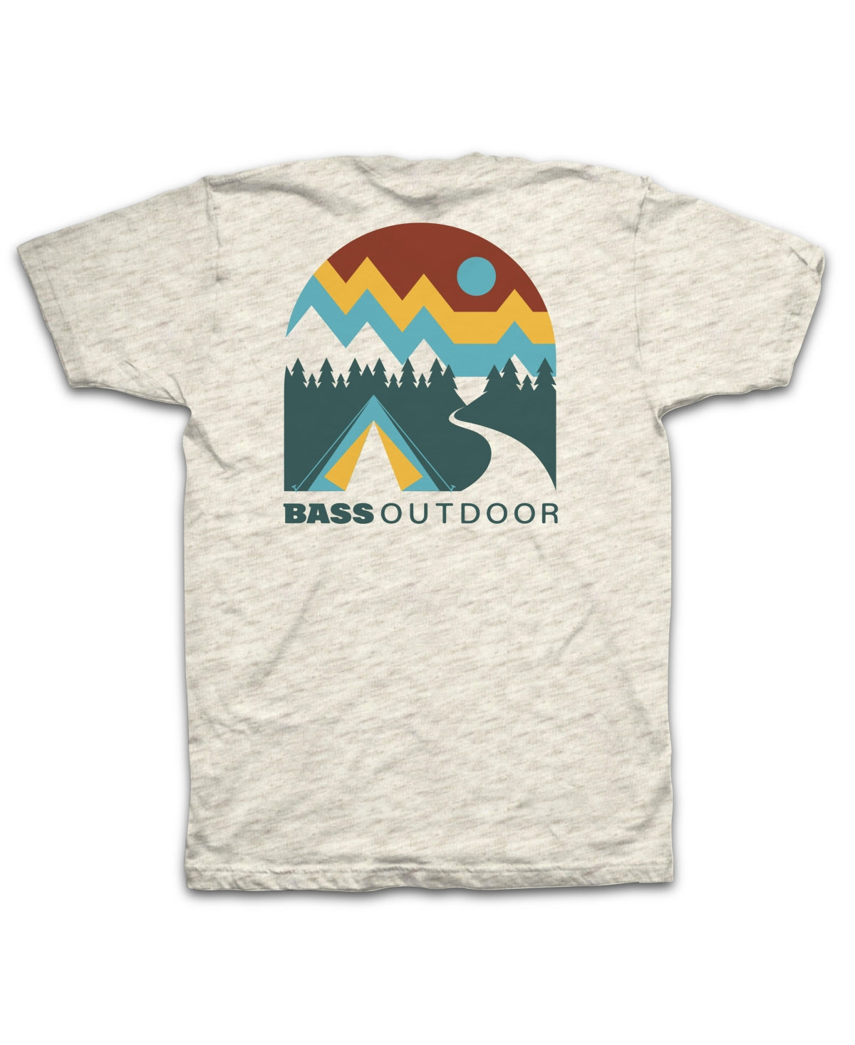 Camiseta Campadre Masculina Bass Outdoor Marrom Tamanho M
