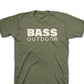 Camiseta masculina Bass Outdoor Stacked, verde, tamanho extragrande