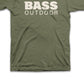 Camiseta masculina Bass Outdoor Stacked, verde, tamanho XX-G