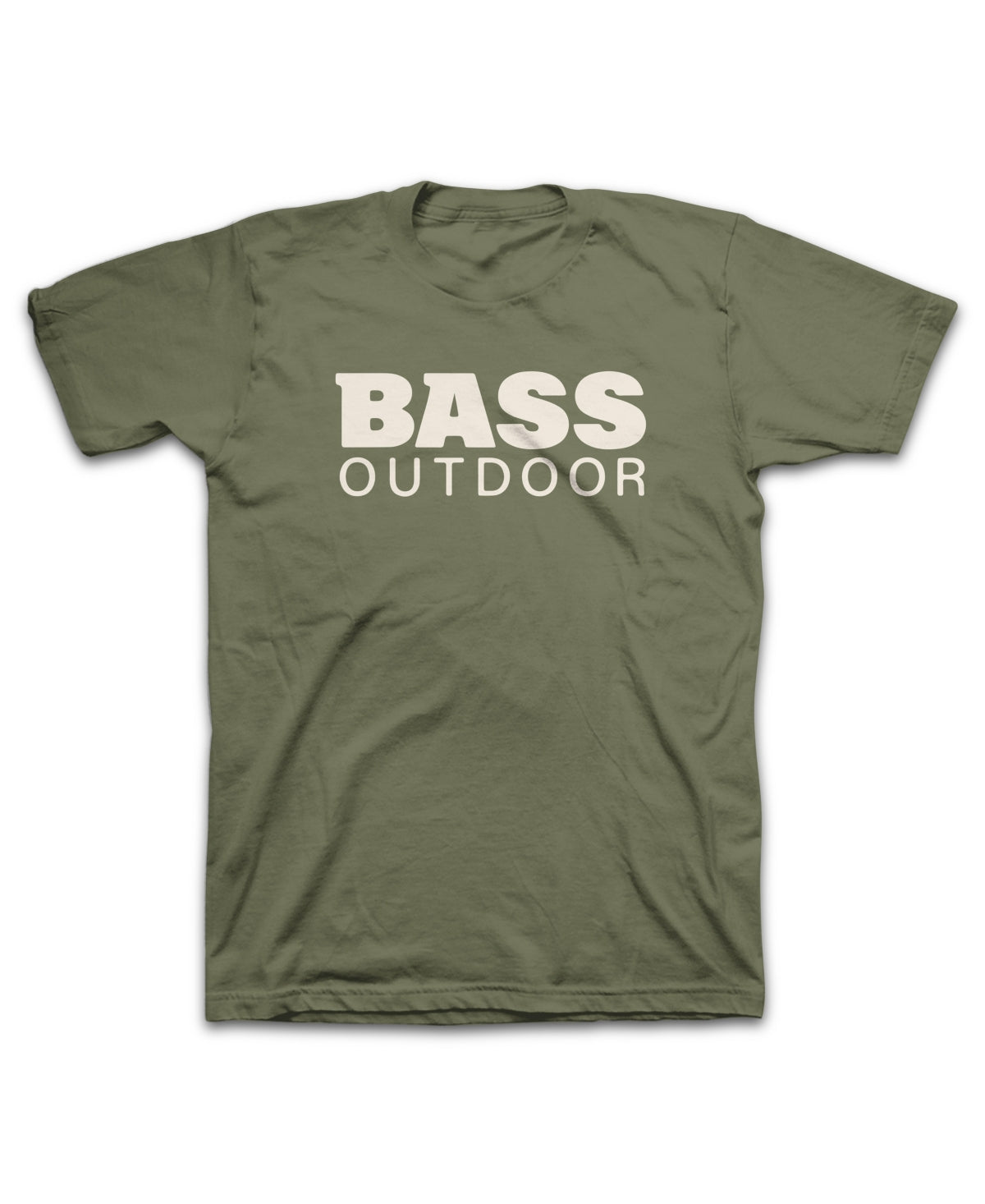 Camiseta masculina Bass Outdoor Stacked, verde, tamanho XX-G