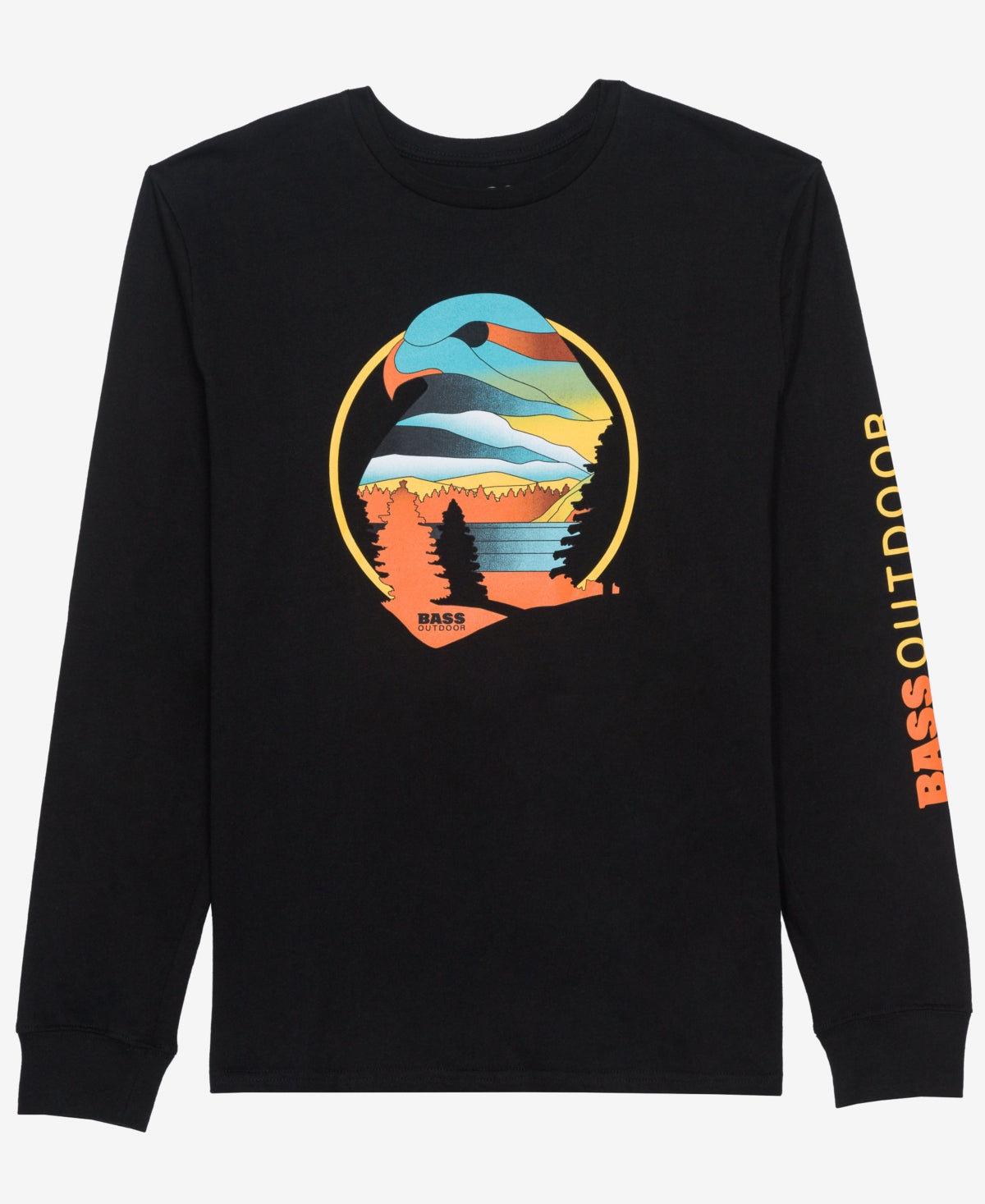Camiseta Bass Outdoor Hawkeye Masculina Preta Tamanho XX-G