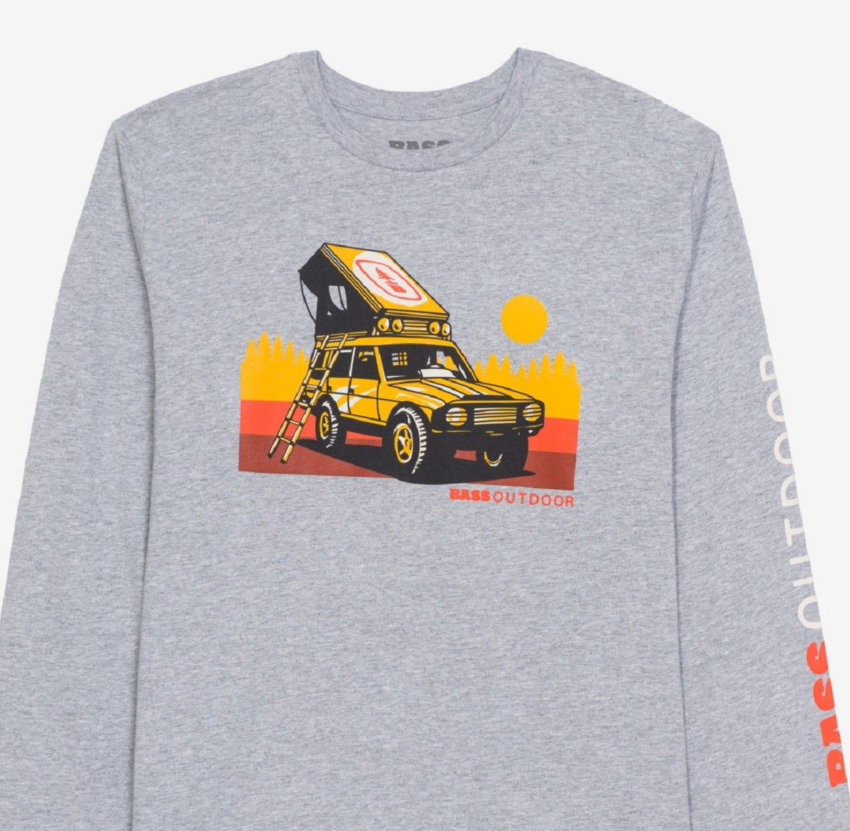 Camiseta Topsy Masculina Bass Outdoor Cinza Tamanho XX-G
