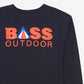 Camiseta Campa Bro Masculina Bass Outdoor Azul Tamanho Médio