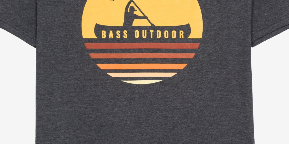 Camiseta Bass Outdoor Paddled Masculina Cinza Tamanho P