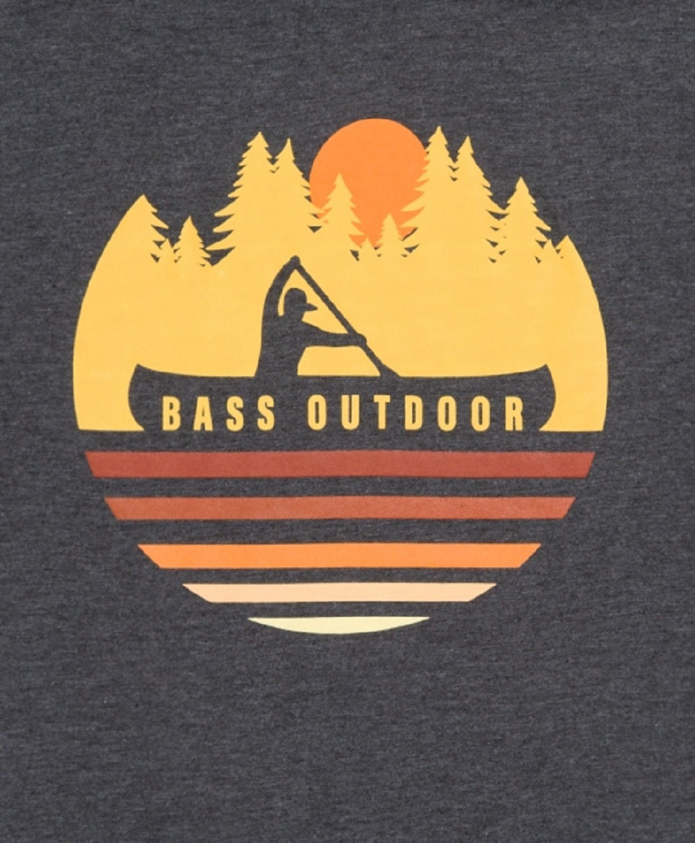 Camiseta Bass Outdoor Paddled Masculina Cinza Tamanho X-G