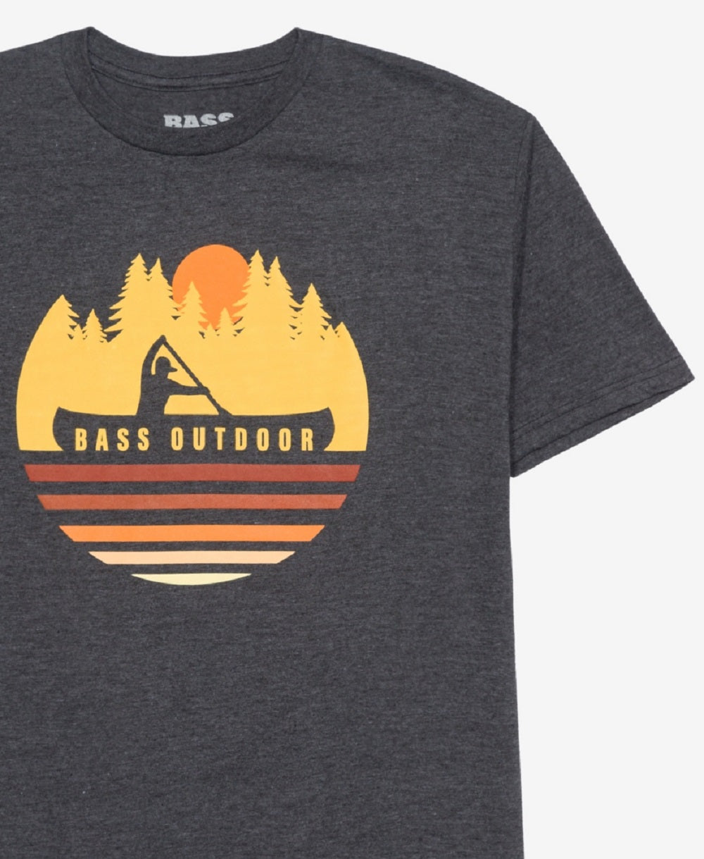 Camiseta Bass Outdoor Paddled Masculina Cinza Tamanho XX-G