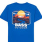 Camiseta Mesa Path Masculina Bass Outdoor Azul Tamanho XX-G