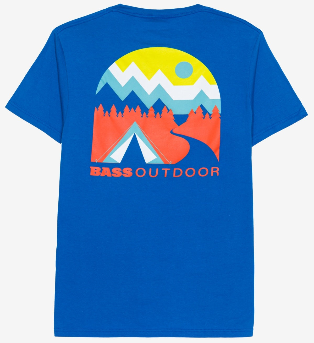 Camiseta Campadre Masculina Bass Outdoor Azul Tamanho Médio