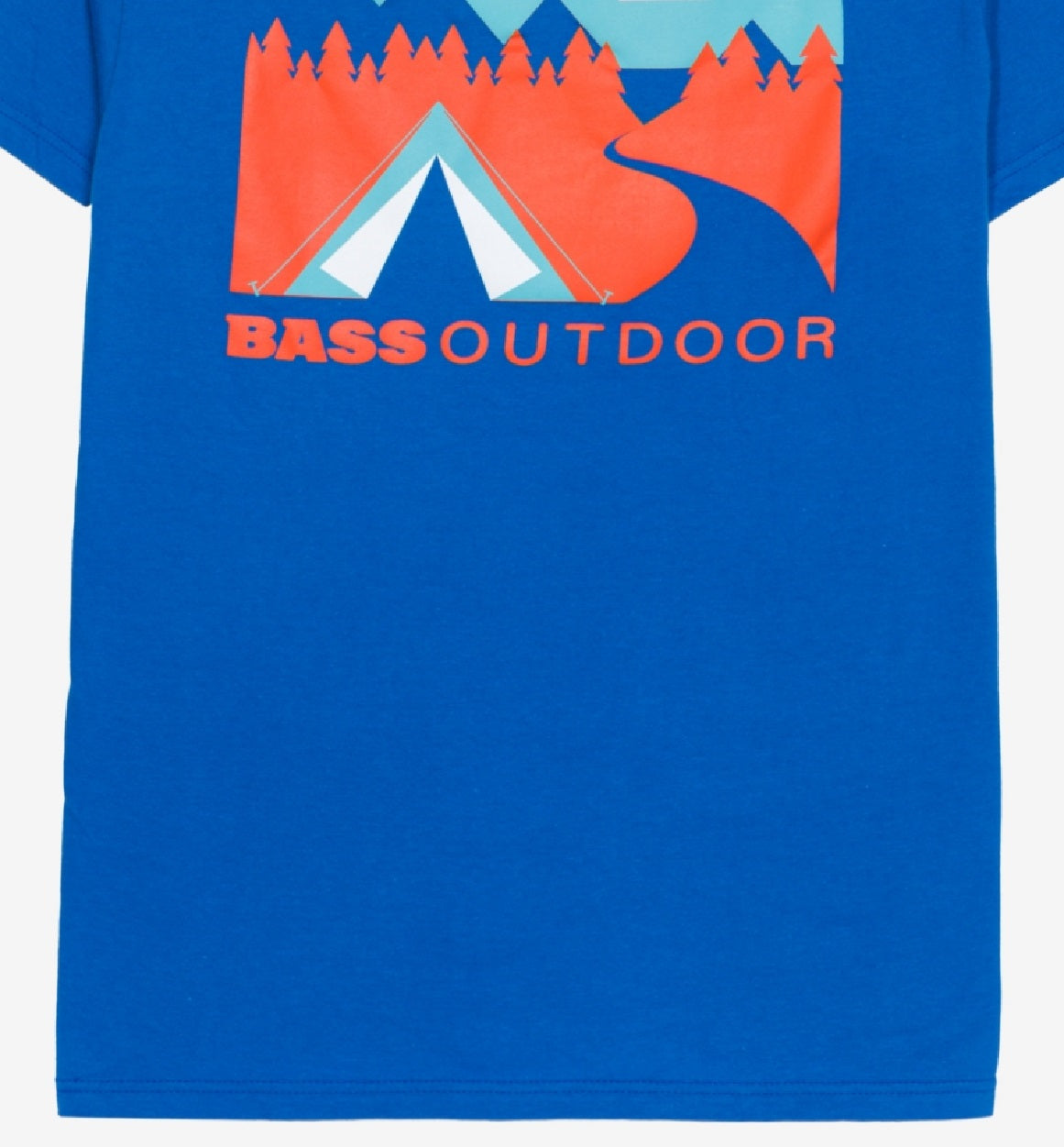 Camiseta Campadre Masculina Bass Outdoor Azul Tamanho Médio
