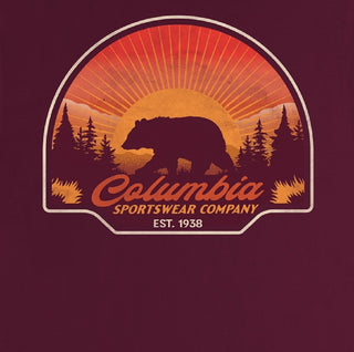 Camiseta Columbia Kujo Graphic Masculina Vermelha Tamanho Médio
