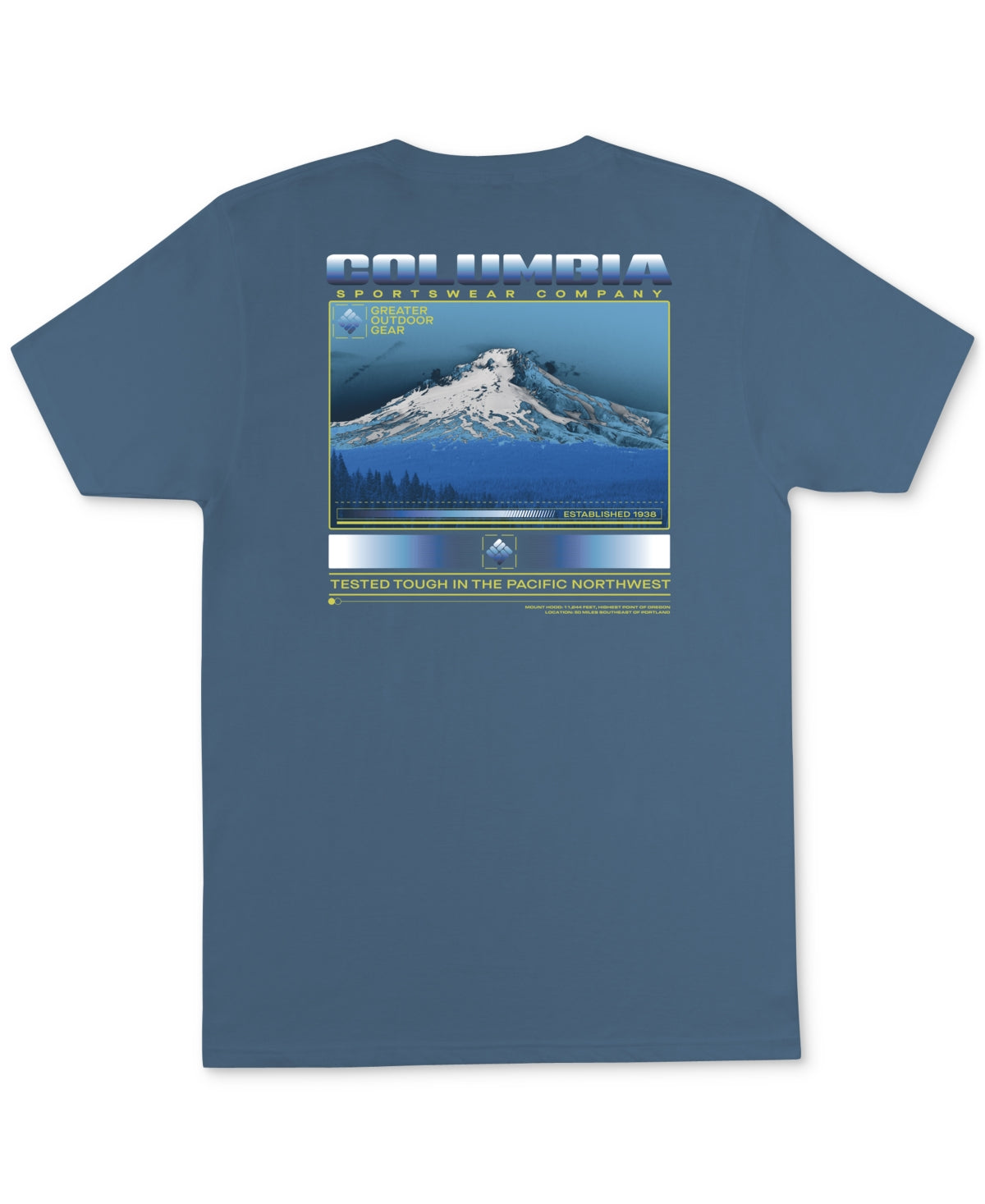 Camiseta Columbia Parkside Graphic Masculina Verde Tamanho P